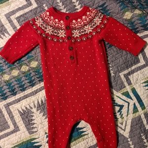 Hanna Andersson Sweater Romper size 6-12 mos